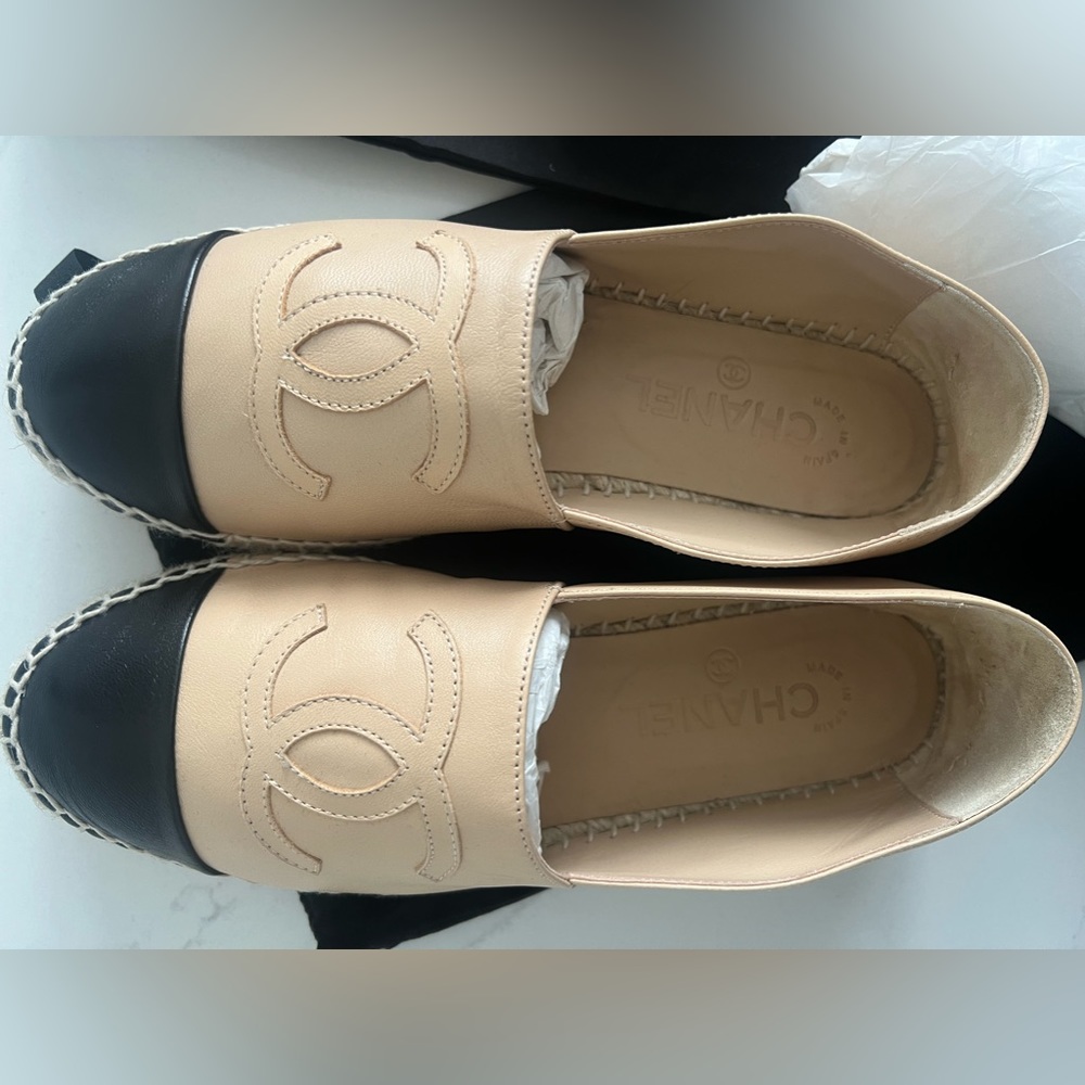 Chanel Lambskin Leather Espadrilles